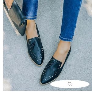 ADLINE STUDDED LOAFER MULE